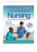 Test Bank Fundamentals of Nursing 10th Edition by Carol Taylor Pamela Lynn Jennifer Bartlett ISBN NO: 1975168151 ALL CHAPTERS COVERED