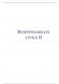 Responsabilité civile approfondie