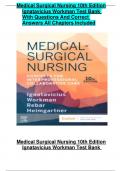 Medical Surgical Nursing 10th Edition Ignatavicius Workman Test Bank With Questions And Correct Answers All Chapters Included