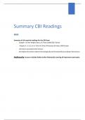   Cognitive Behavioural Interventions  (CBI) Exam - Summary &  Quizlet Flashcards - Clinical Psychology (M.Sc)-  Leiden University