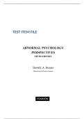 "Supercharge Your Exam Preparation with [Abnormal Psychology Perspectives,Dozois,5e] Test Bank!"