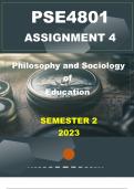 PSE4801 ASSIGNMENT 4 ( ESSAY) DETAILED SOLUTIONS  ( SEMESTER TWO 2023)