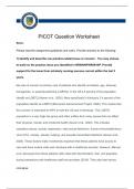 PICOT question worksheet 