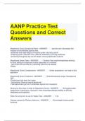 AANP Practice Test Questions and Correct Answers