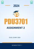 PDU3701 Assignment  2 Due 23 May 2024