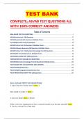 COMPLETE; ASVAB TEST QUESTIONS ALL WITH 100% CORRECT ANSWERS