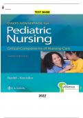 Davis Advantage for Pediatric Nursing Critical Components of Nursing Care 3Ed.by Diane Rudd, Kathryn Kocisko - Latest, Complete & Elaborated - | Test Bank | Updated for 2023