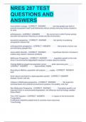 NRES 287 TEST QUESTIONS AND ANSWERS
