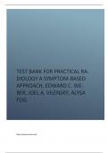 Test Bank for Practical Radiology A Symptom-Based Approach, Edward C. Weber, Joel A. Vilensky, Alysa Fog.