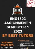 ENG1503 Assignment 1 2023 Semester 2 2023 (ANSWERS)