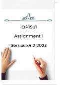 IOP1501 ASSIGNMENT 1 Semester 1 2024 ANSWERS