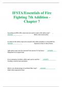 IFSTA/Essentials of Fire Fighting 7th Addition - Chapter 7