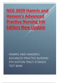 Test bank for  Hamric and Hanson's Advanced Practice Nursing 6th Edition New Update .