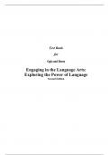 Test Bank For Engaging in the Language Arts: Exploring the Power of Language 2nd Edition - 9780132999038