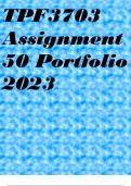 TPF3703 Assignment 50 Portfolio 2023