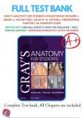Test Banks For Gray's Anatomy for Students 4th Edition by Richard L. Drake; A. Wayne Vogl; Adam W. M. Mitchell, 9780323393041, Chapter 1-36 Complete Guide