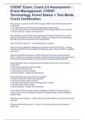 CVENT Exam, Cvent 2.0 Assessment - Event Management, CVENT Terminology, Event Status + Test Mode, Cvent Certification