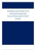 Human Anatomy 9th Edition Martini Tallitsch Nath Test Bank (All chapters)