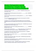 Modern Refrigeration and Air Conditioning - Chapter Review Questions and Answers Graded A+