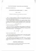 Exam (elaborations) Mathématique 
