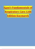 Egan’s Fundamentals of Respiratory Care 12th Edition Kacmarek