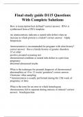Final study guide D115 Questions With Complete Solutions