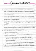 AQA A-Level Chemistry Handwritten Notes – Chromatography