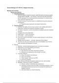 Class notes General Biology 1 (GenBio115) 