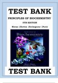 PRINCIPLES OF BIOCHEMISTRY, 5TH EDITION TEST BANK BY MORAN, HORTON