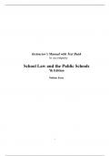 Pass Your Finals with Confidence: The [School Law and the Public Schools A Practical Guide for Educational Leaders,Essex,5e] 2024 Test Bank