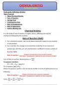 Chemical Kinetics, rate of reaction,average rate,instantaneous rate,rate of disappearance&appearance,factors affecting rate