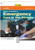Nancy Caroline's Emergency Care in the Streets 9th Edition by American Academy of Orthopedic Surgeons (AAOS)  - Complete, Elaborated and Latest(Test Bank)