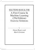 A First Course in Machine Learning, 2e Simon Rogers, Mark Girolami (Solution Manual)