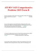 ATI RN VATI Comprehensive Predictor 2019 Form B
