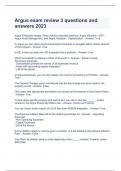 Argus exam review 3 questions and answers 2023
