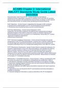 ACAMS Chapter 2: International AML/CFT Standards Study Guide Latest 2023/2024