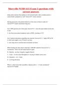Maryville NURS 612 Exam 2 questions with correct answers