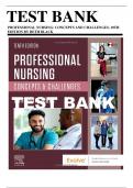 Test Bank for Professional Nursing: Concepts & Challenges 10th Edition Black