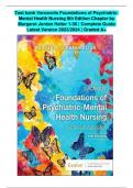 Test bank Varcarolis Foundations of PsychiatricMental Health Nursing 9th Edition by Margaret Jordan Halter | Chapters 1-36 | Complete Guide Latest Version 2023/2024 | Graded A+