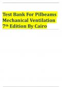 TEST BANK FOR PILBEAMS MECHANICAL VENTILATION 7th EDITION BY CAIRO