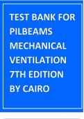Test Bank for Pilbeams Mechanical Ventilation 7th Edition by Cairo graded A+