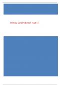 Primary Care Pediatrics P03­P15.