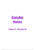 Gender Notes (AQA A-Level Psychology)