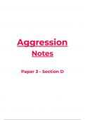 Aggression Notes (AQA A-Level Psychology)
