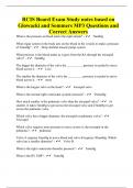 RCIS Board Exam Study notes based on Glowacki and Sommers MP3 Questions and Correct Answers