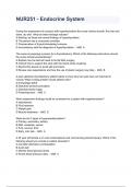 NUR251 - Endocrine System Exam Questions And Answers All Inclusive