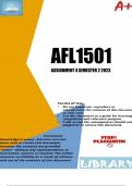AFL1501 ASSIGNMENT 4 SEMESTER 2 2023 (606303) - DUE 21 September 2023