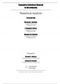 Solution Manual for Numerical Analysis 10th Edition by Richard L. Burden, J. Douglas Faires, Annette M. Burde