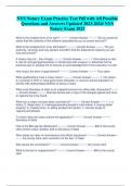 NYS Notary Exam Practice Test Pdf with All Possible  Questions and Answers Updated 2023-2024/ NYS  Notary Exam 2023