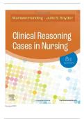 Test Banks For Clinical Reasoning Cases in Nursing 8th Edition by Mariann M. Harding; Julie S. Snyder, Chapter 1-72: ISBN-10 0323831737 ISBN-13 978-0323831734, A+ guide.